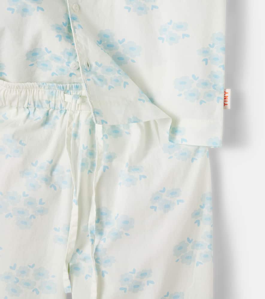 Blossoms floral cotton shirt and pants set