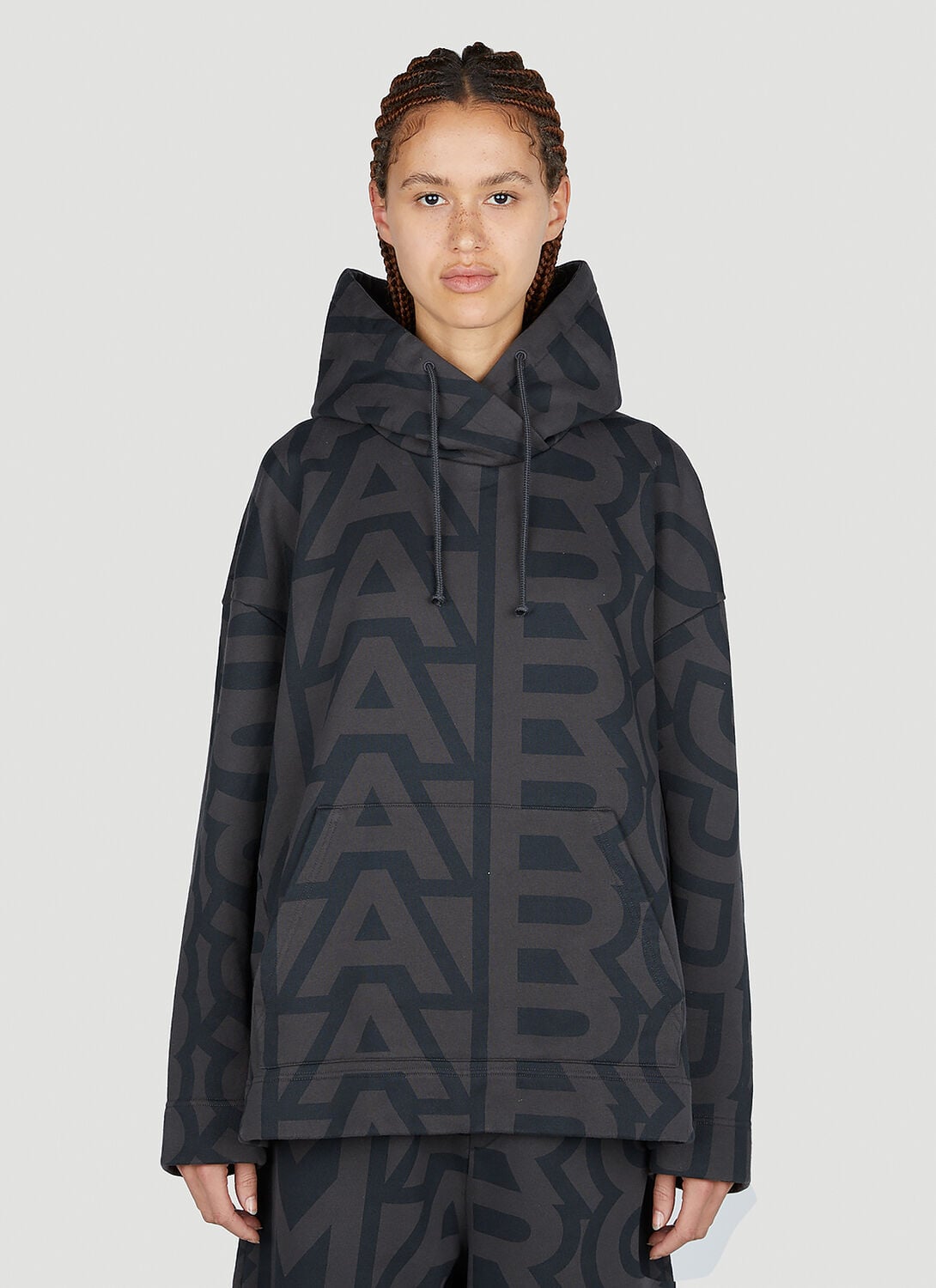 Monogram Oversized Hooded Sweatshirt