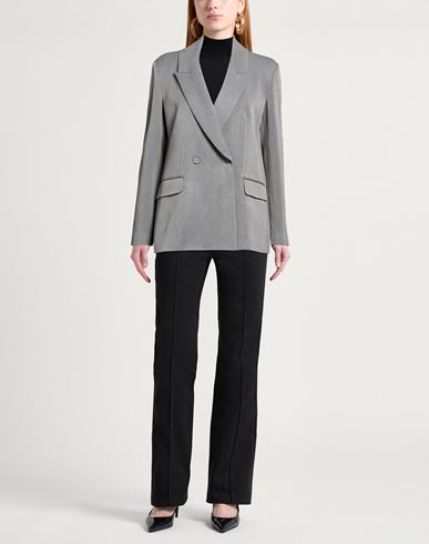 Woman Blazer Grey Size 6 Polyester, Viscose, Elastane