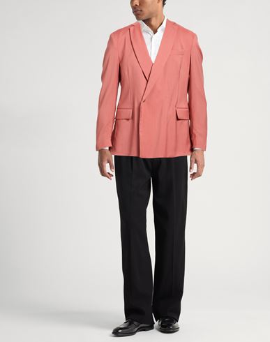 Man Blazer Salmon pink Size 42 Virgin Wool