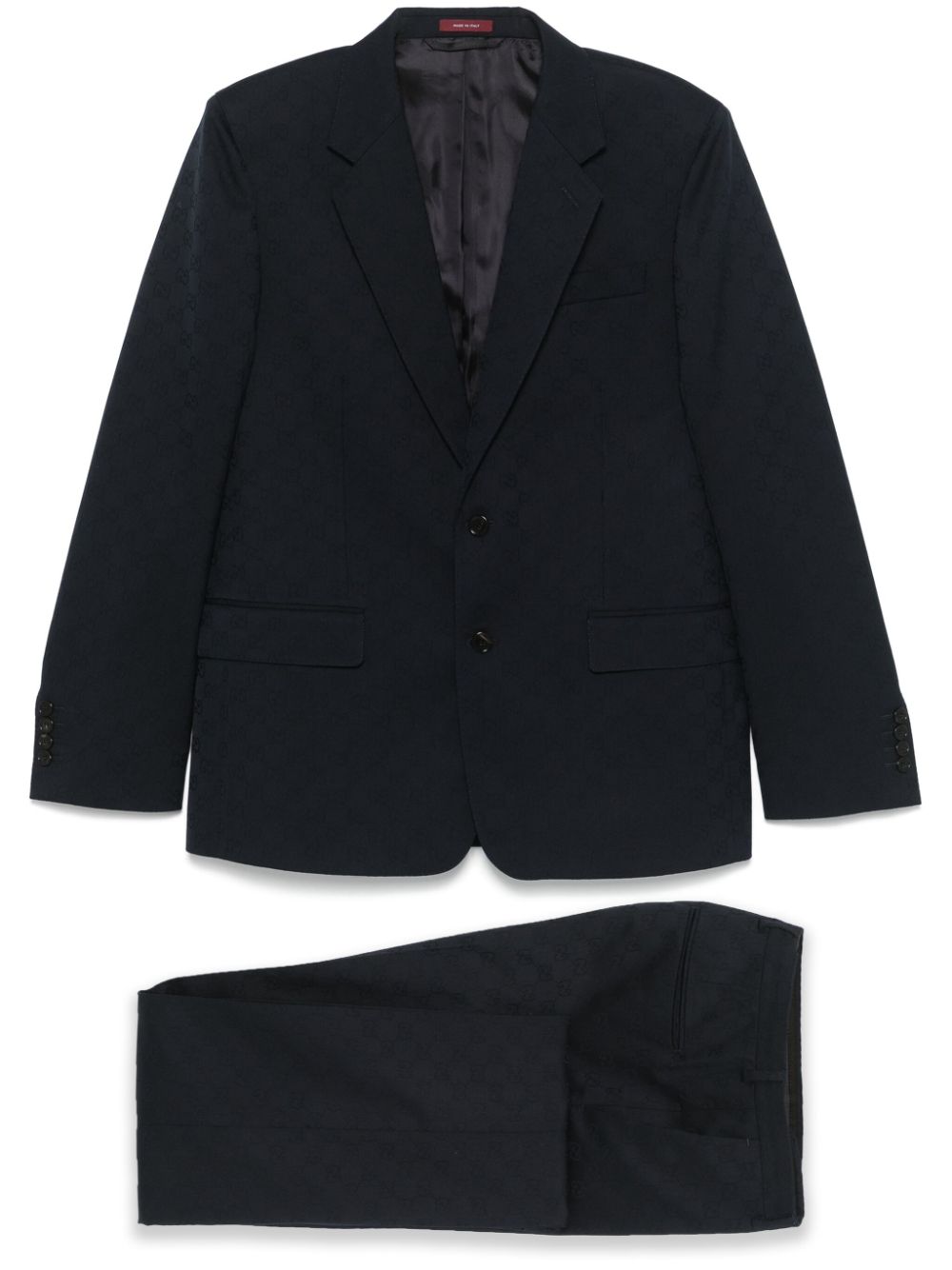 GG wool jacquard suit - Blue