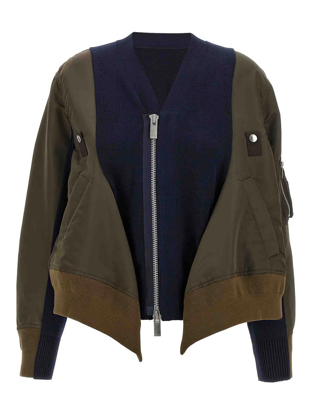 Nylon Insert Cardigan
