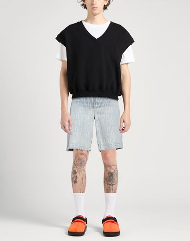 Man Denim shorts Blue