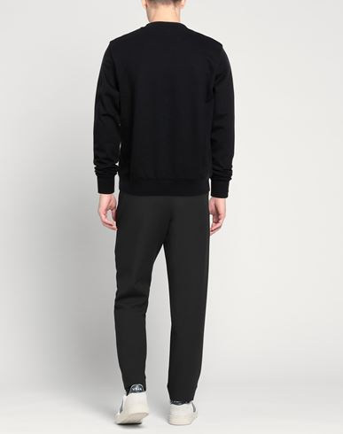 Man Sweatshirt Black Size 38 Cotton, Nylon