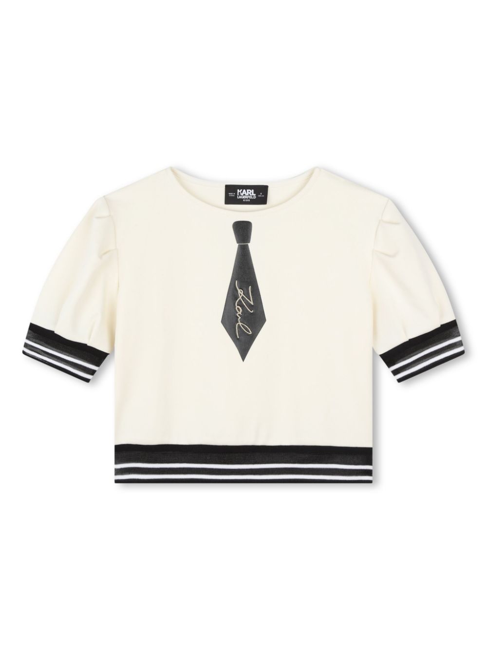 Logo-embroidered crew-neck top - White