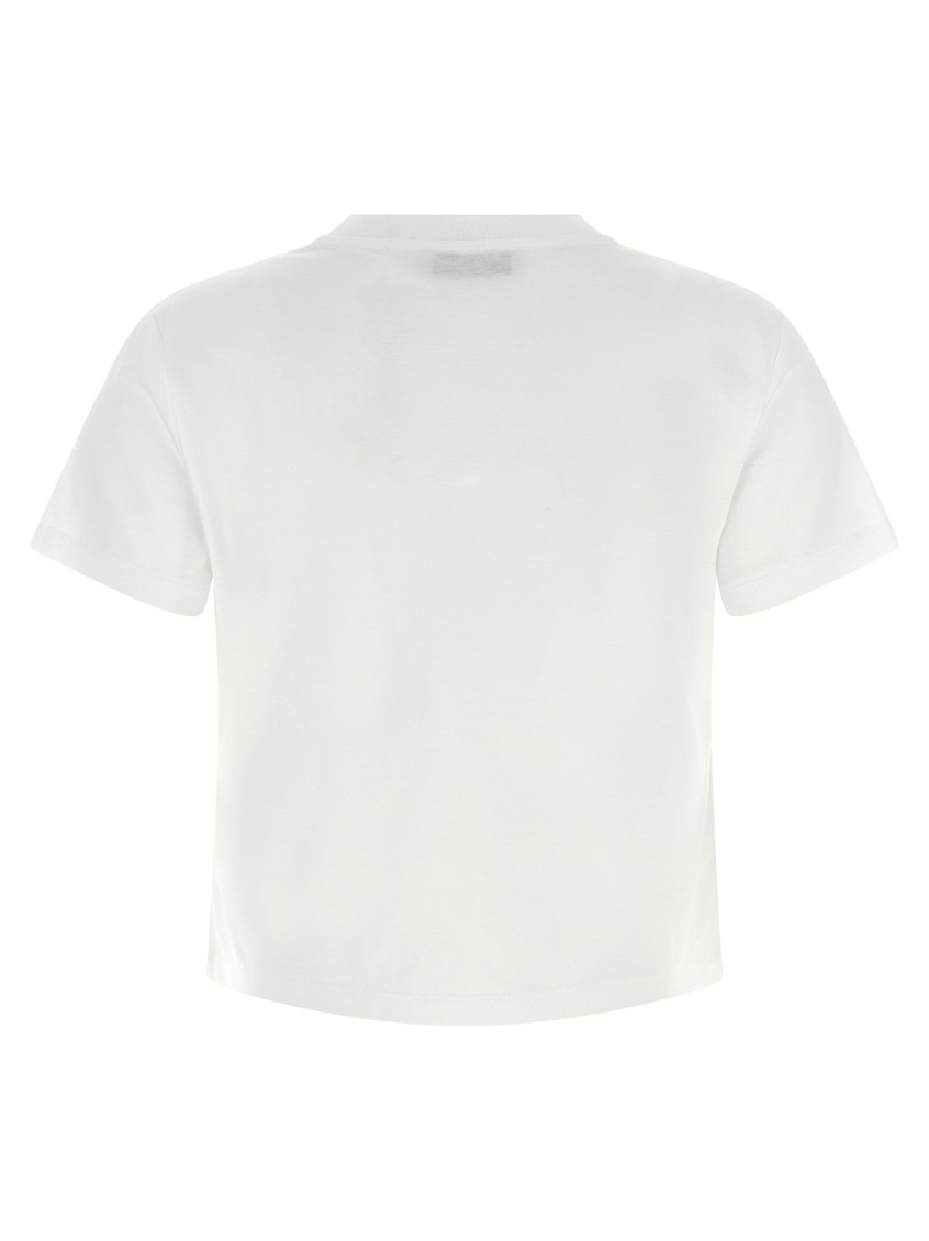 Miu Miu - logo patch cotton jersey crew t shirt