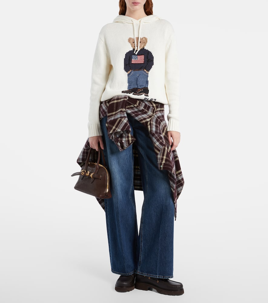 Polo Bear cotton and linen hoodie