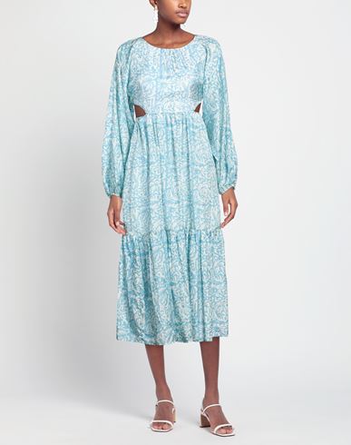 Woman Maxi dress Sky blue Size 0 Silk