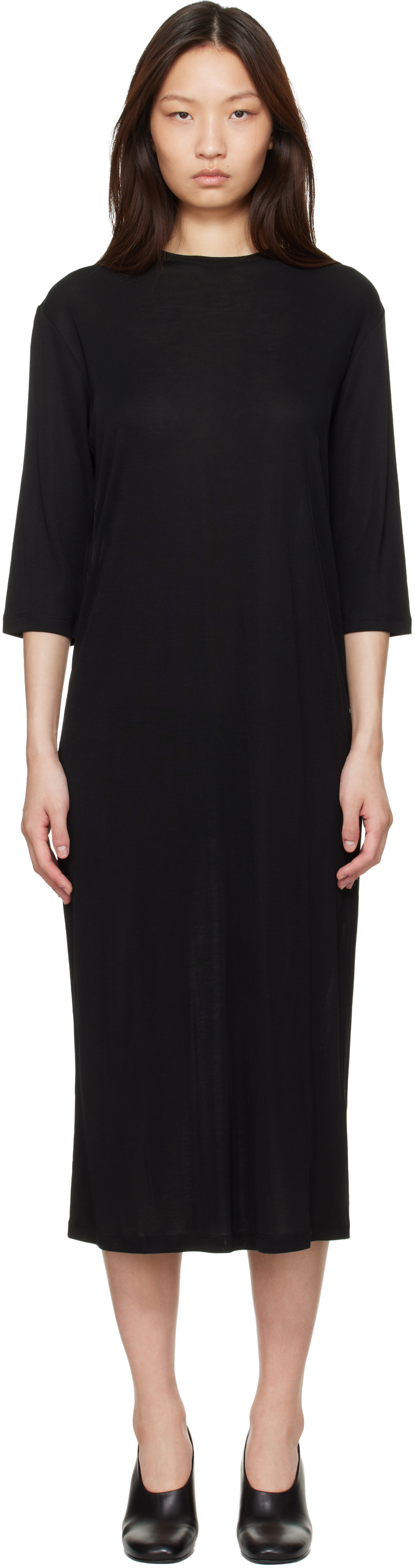 Black Milner Jersey Midi Dress