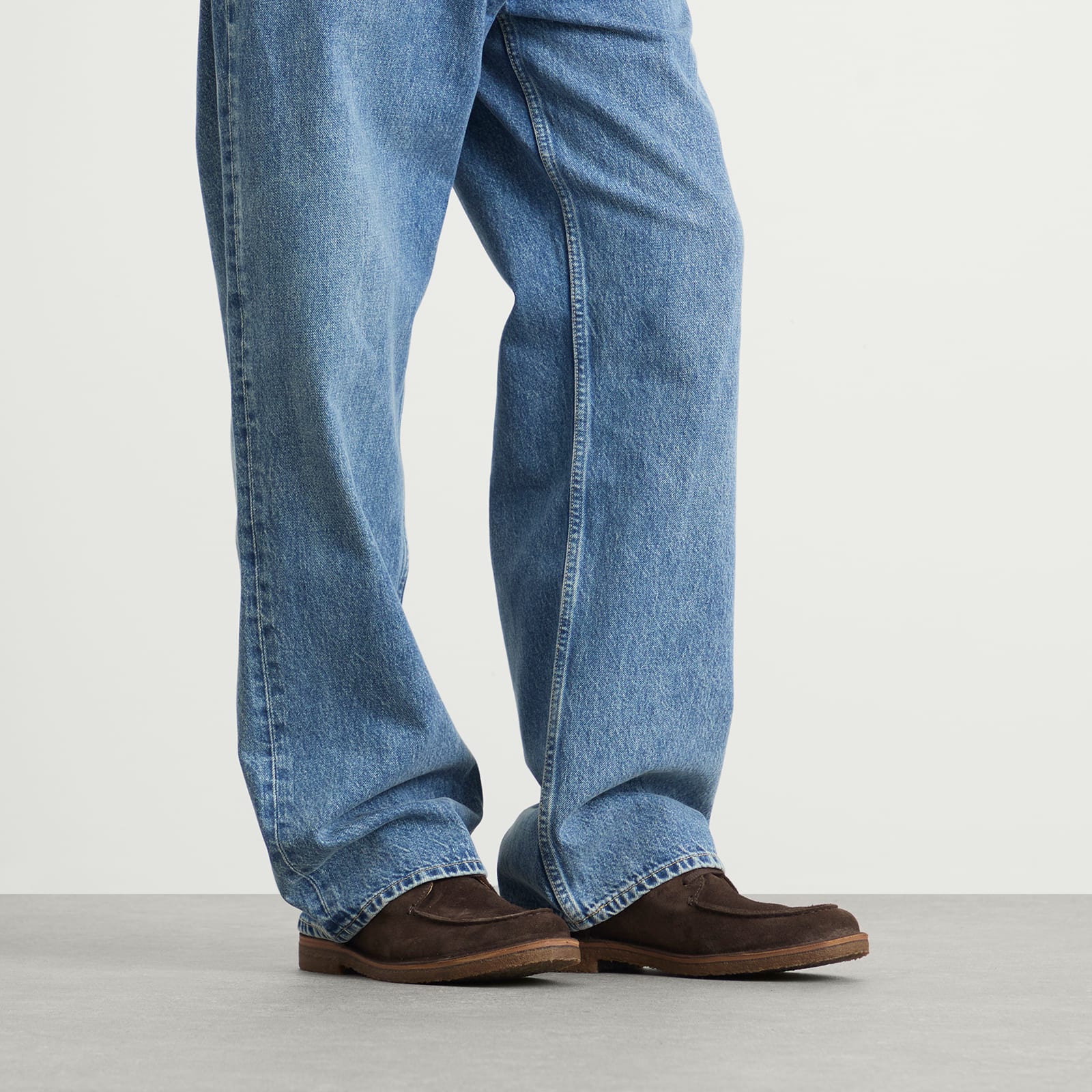 Men's Furflex Suede Shoes Dark Chestnut