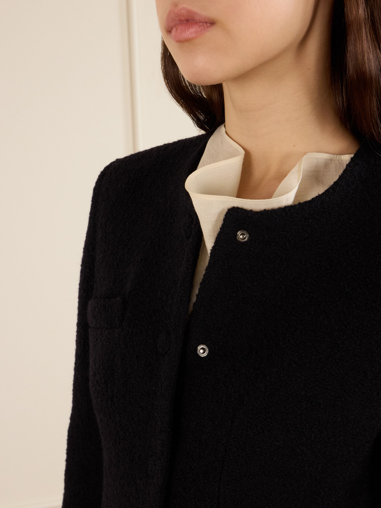 Otto Wool-blend Bouclé-tweed Jacket - Black