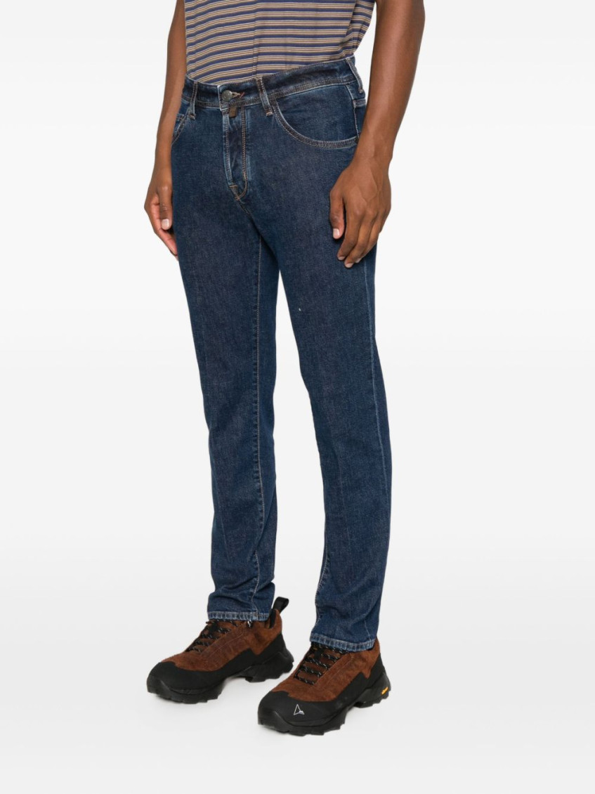 Slim Fit Cropped Denim Jeans