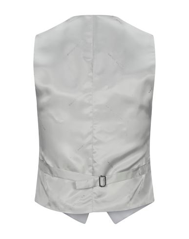 Man Tailored Vest Grey Size 36 Wool, Polyester