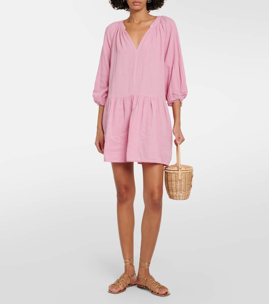 Nica cotton gauze minidress