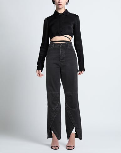 Woman Jeans Black Size 25 Cotton