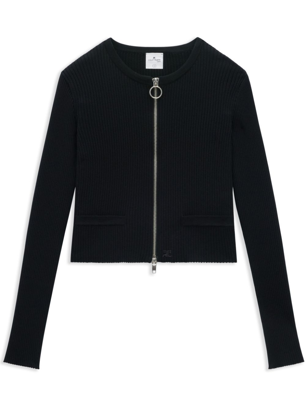 Heritage ribbed-knit cardigan - Black