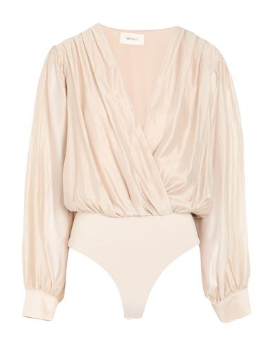 Woman Bodysuit Beige Size S Lyocell, Polyester