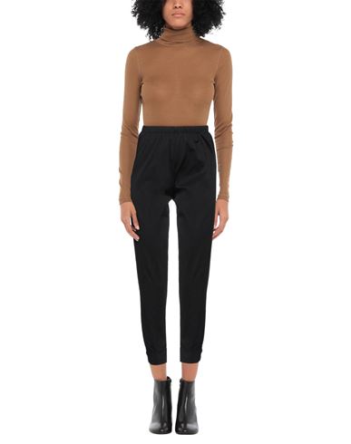 Woman Pants Black Size XL Cotton, Elastane