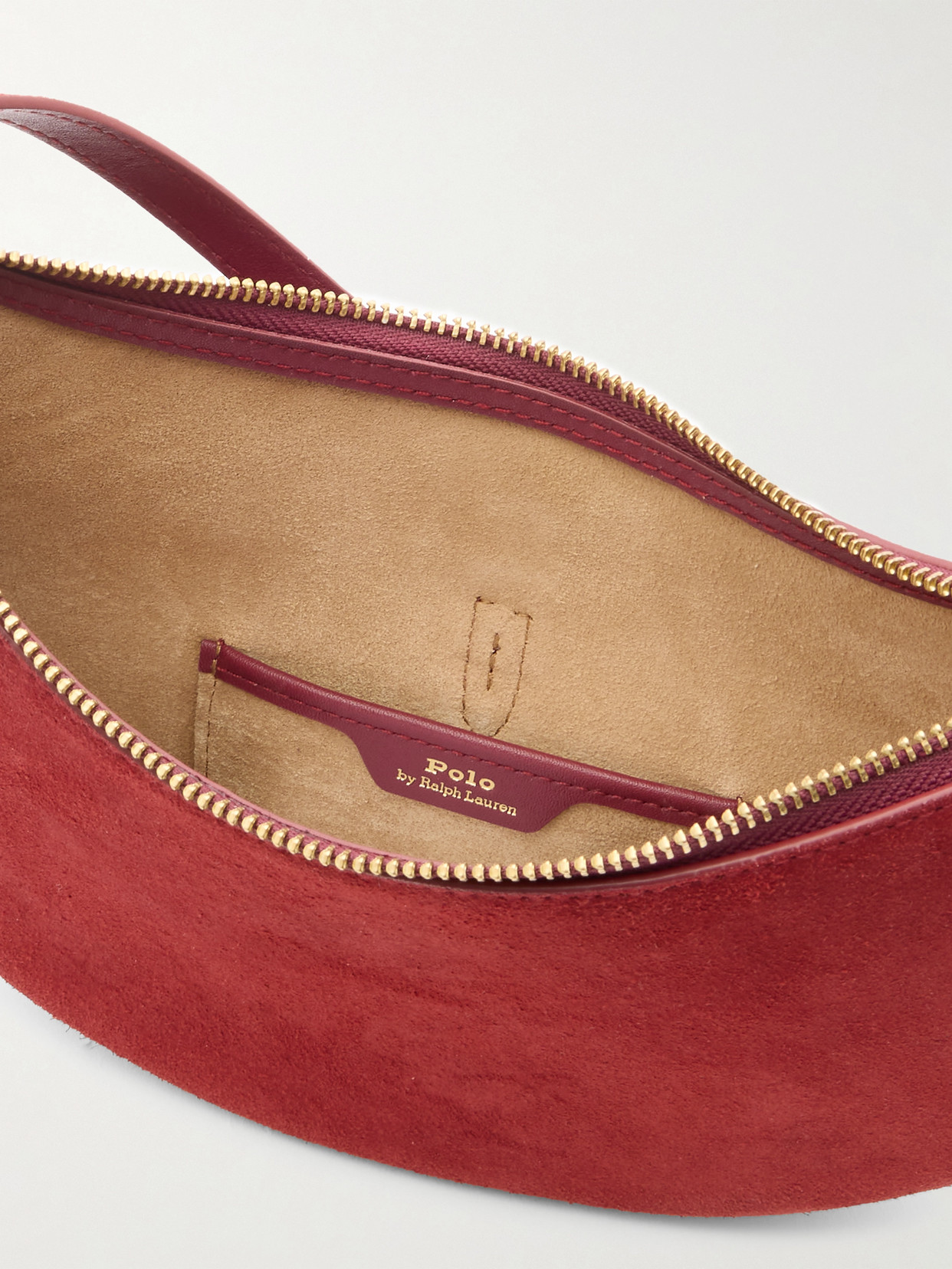 Polo Id Mini Suede Shoulder Bag - Red
