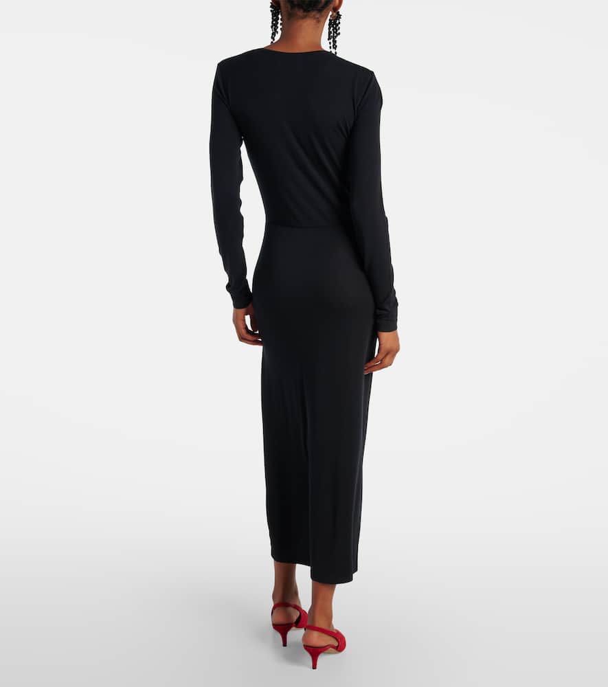 Jelina gathered jersey maxi dress