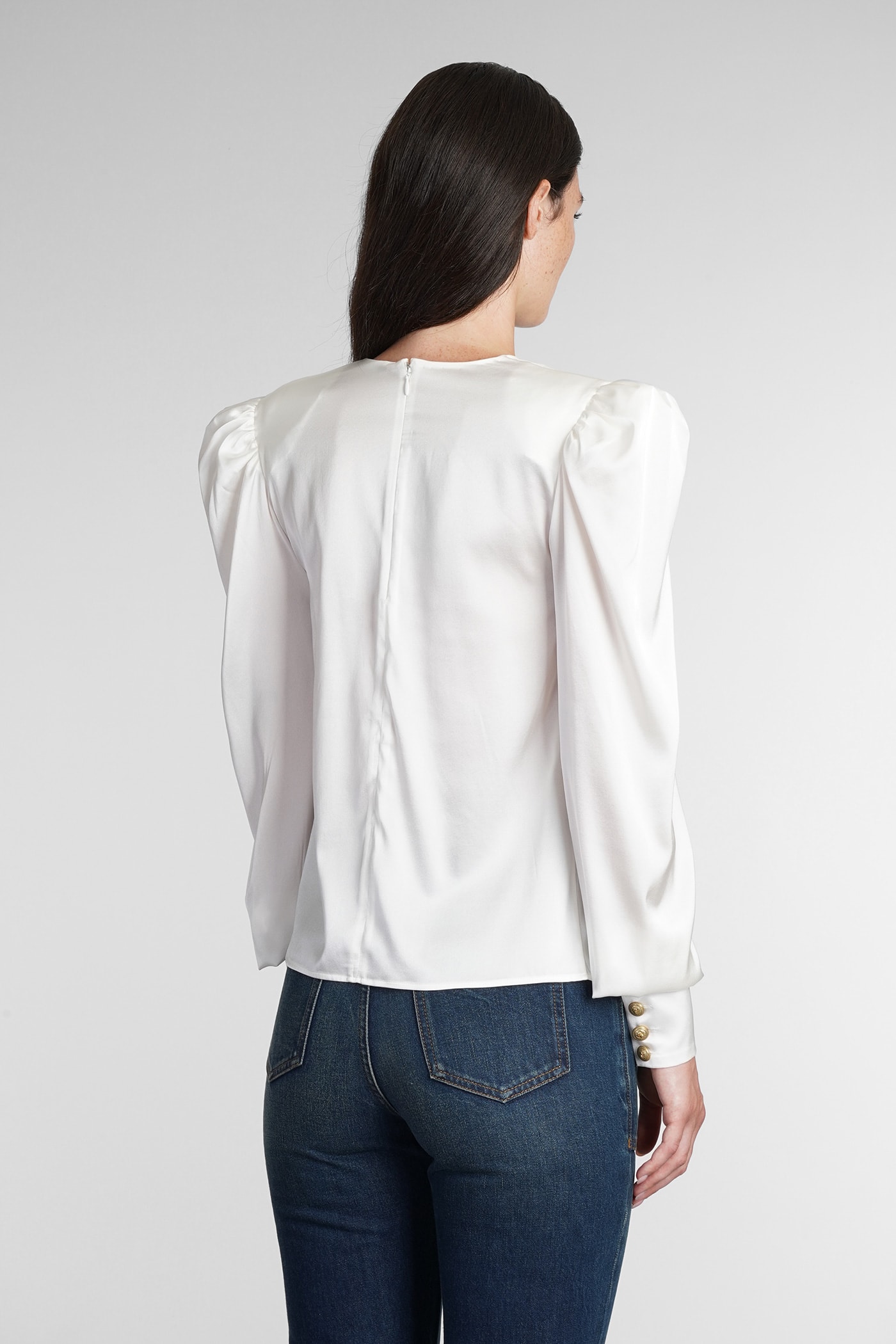 Blouse In White Silk