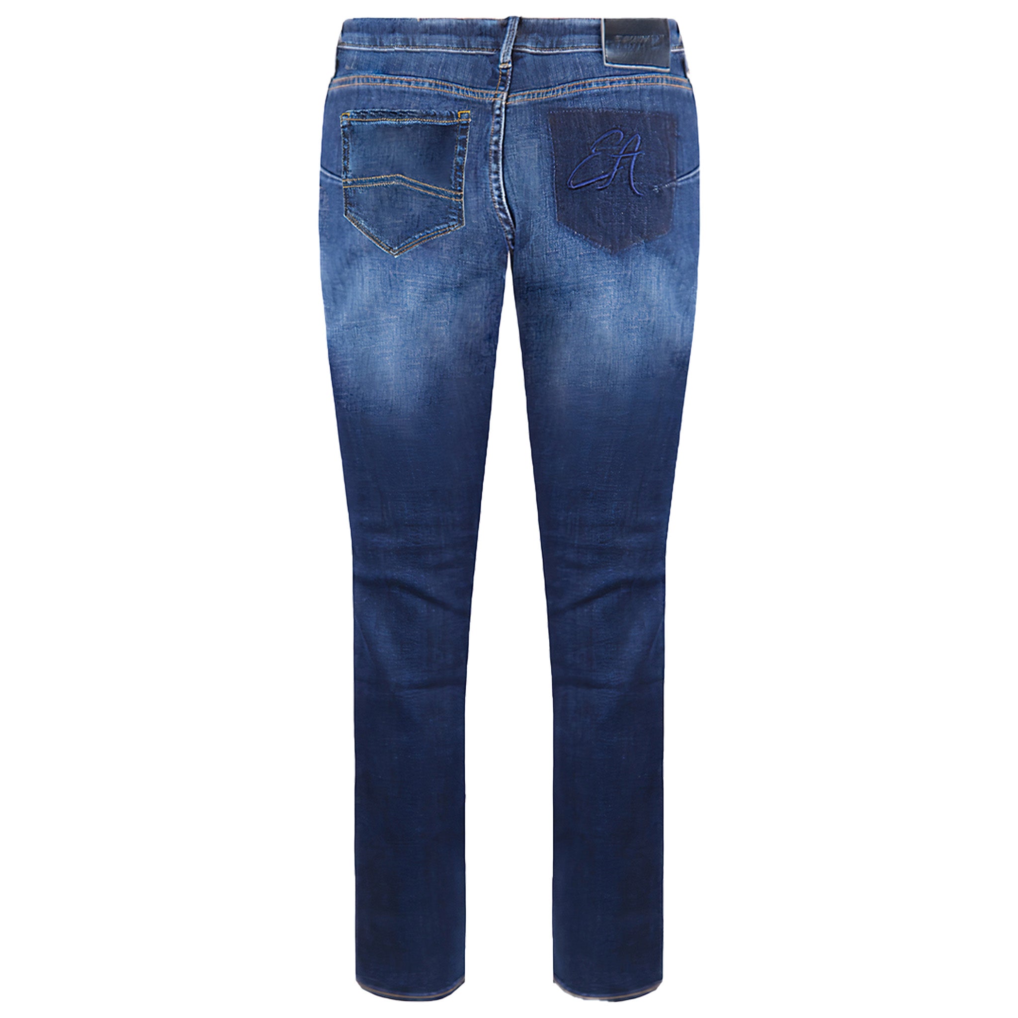 Armani Emporio J23 Push Up Fit Mid Rise Womens Jeans - Blue Cotton - 24 Waist
