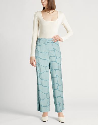 Woman Pants Light blue Size 4 Viscose