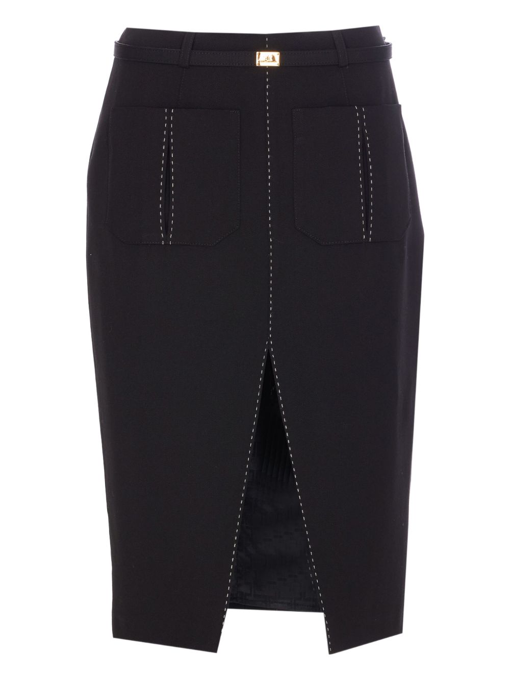 Elisabetta Franchi belted skirt - Black