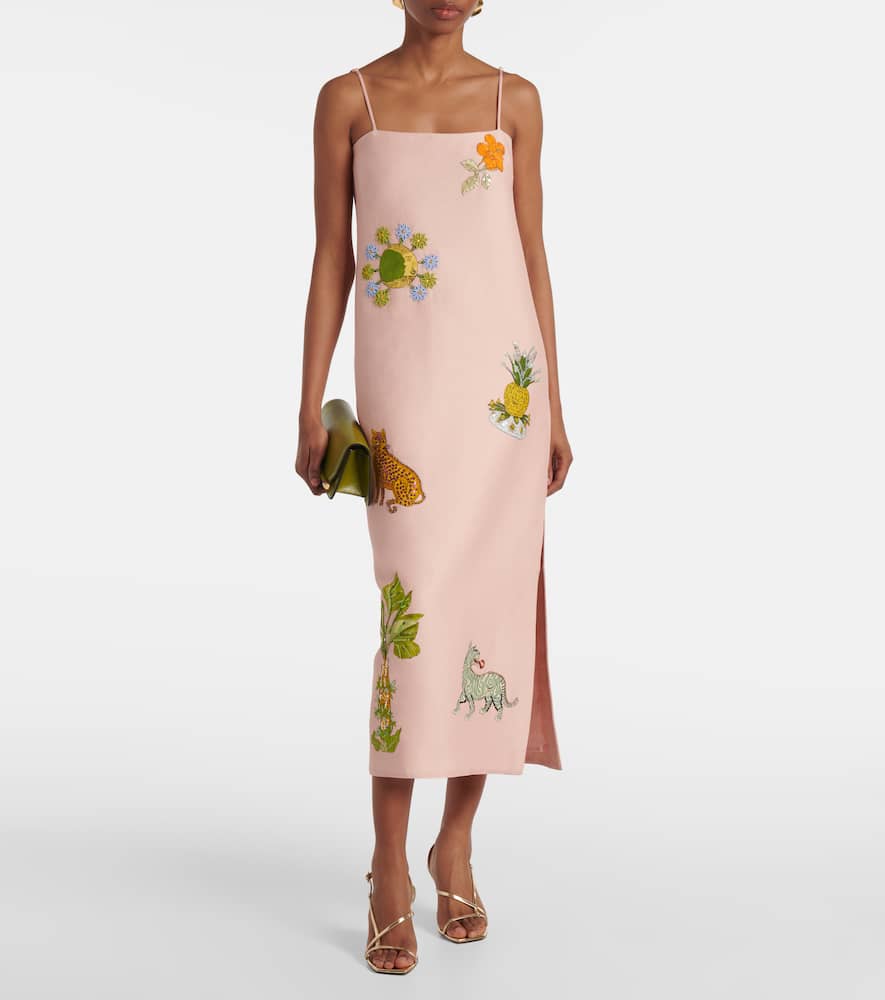 Alémais Hazel printed linen-blend maxi dress