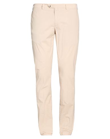 Man Pants Beige Size 40 Cotton, Elastane