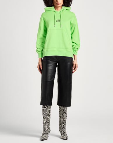 Woman Sweatshirt Light green Size XXS Cotton, Elastane