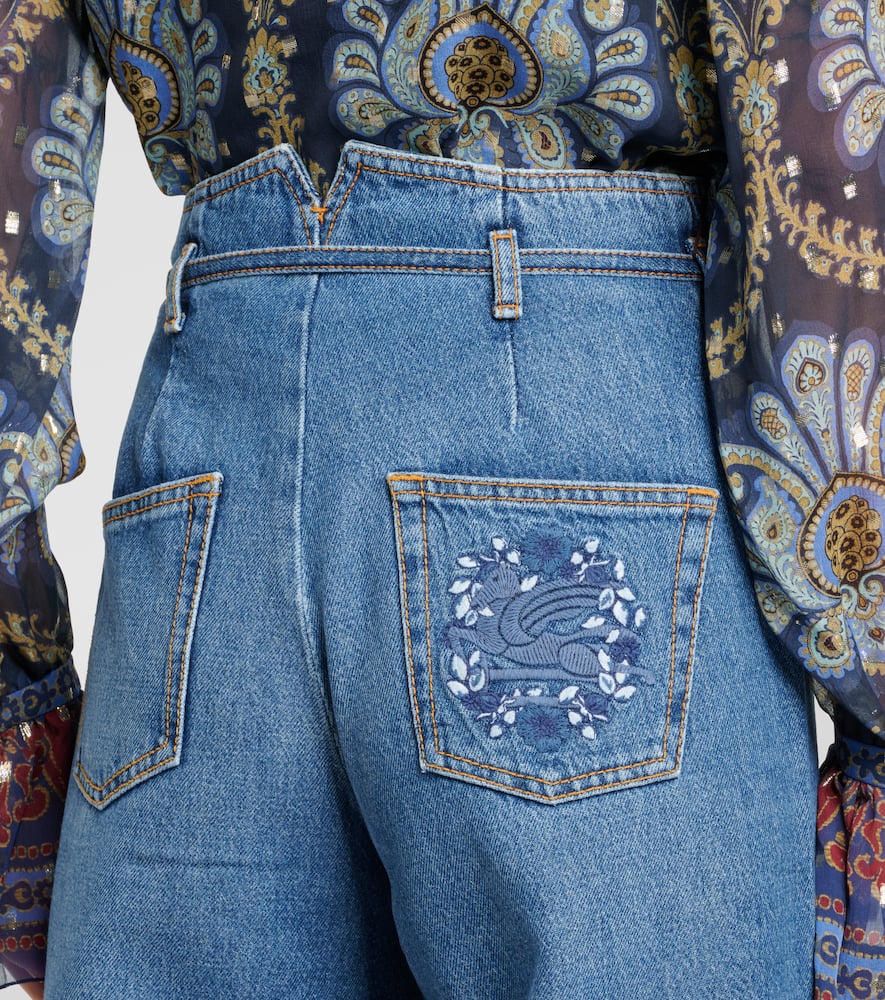 High-rise wide-leg jeans