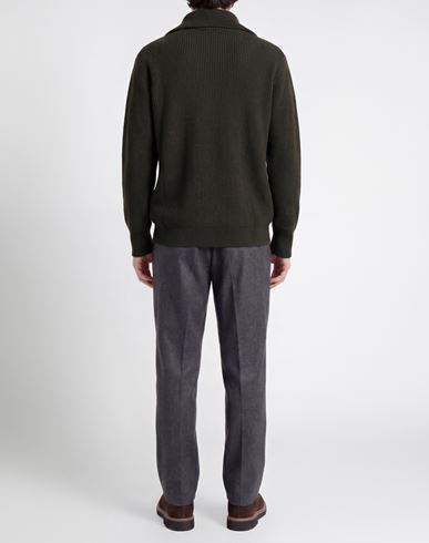 Man Sweater Dark green Size M Virgin Wool