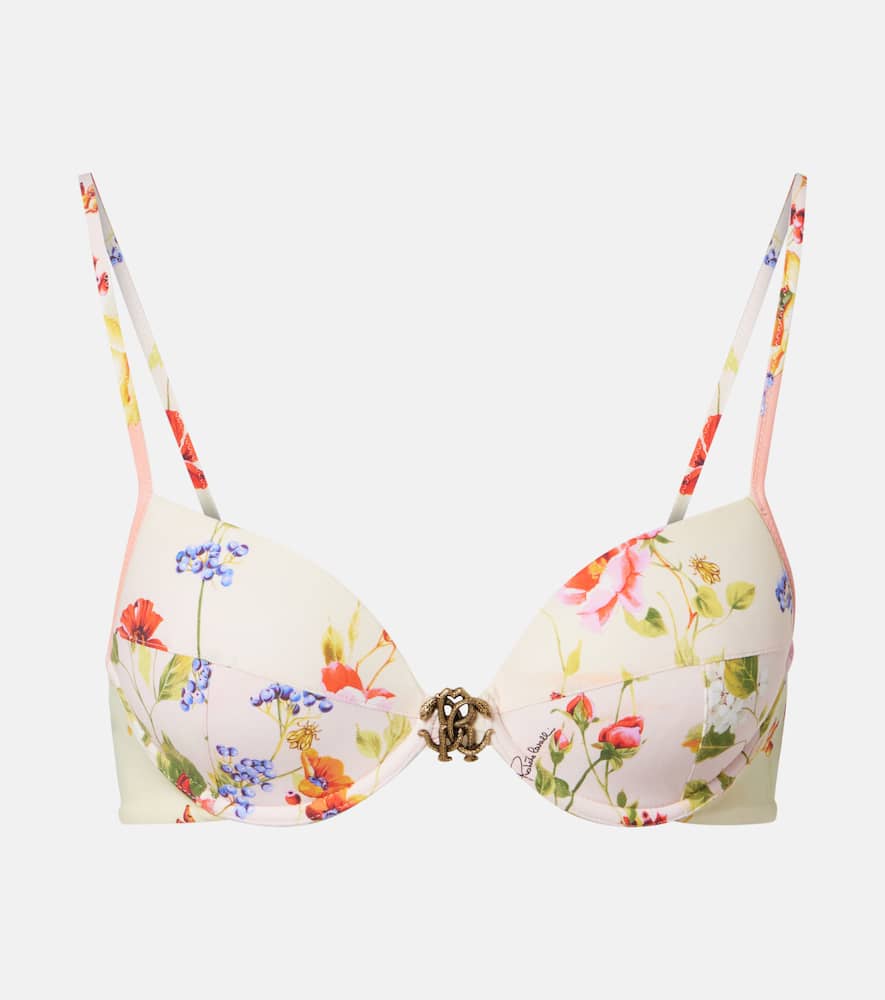 Printed bikini top