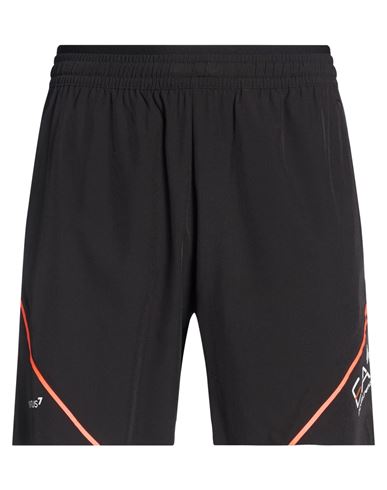 Man Shorts & Bermuda Shorts Black Size M Polyester, Elastane