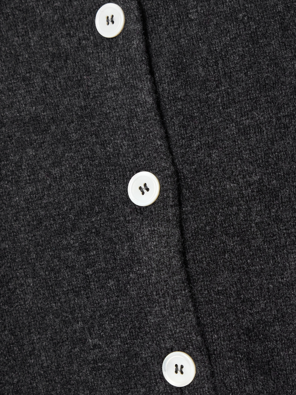 &Wool Cardigan - Gray