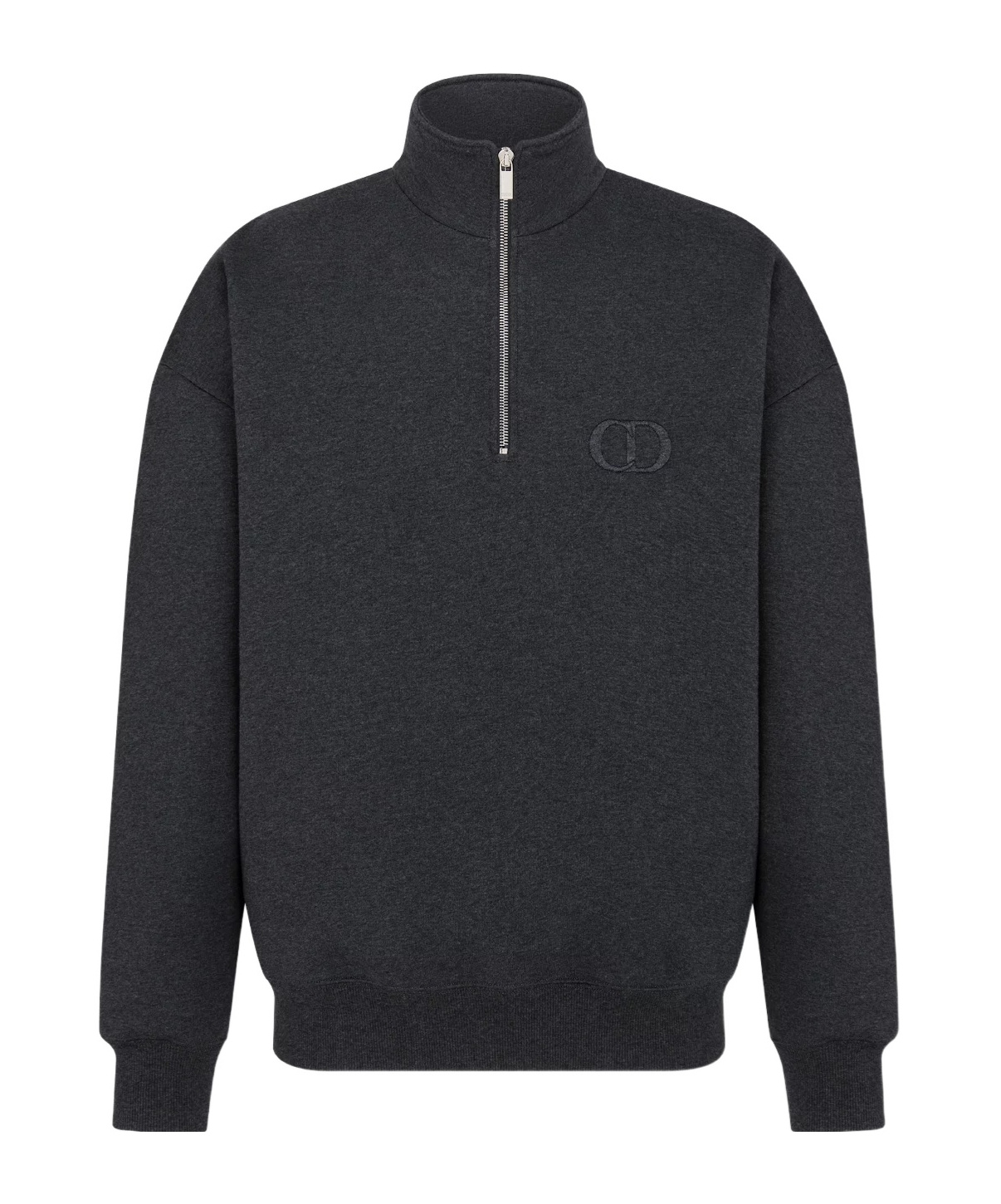 Homme High Neck Zip Detailed Sweatshirt