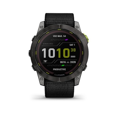 Enduro 2 GPS Smartwatch 51mm Fiber-Reinforced Polymer with Titanium Rear Cover - Carbon Gray