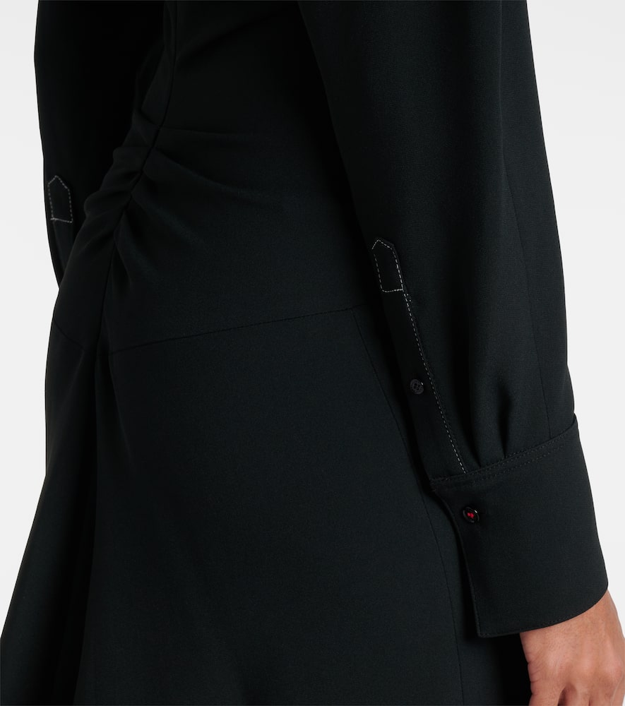Gathered midi dress