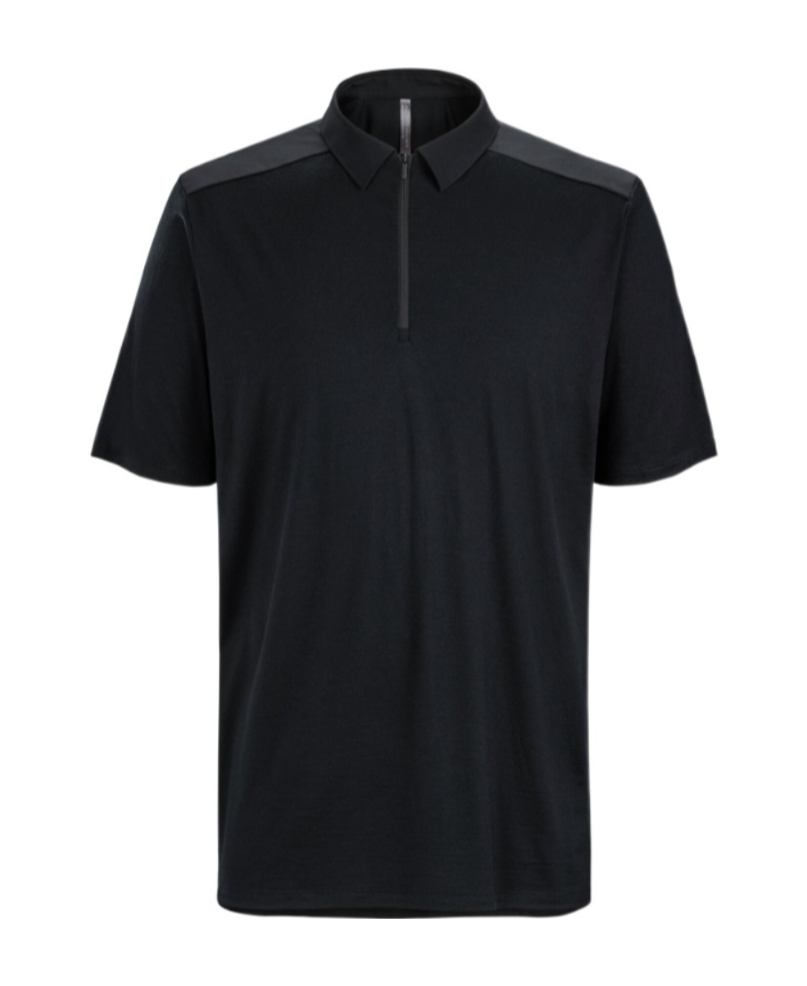 Half-zipper short-sleeved POLO shirt