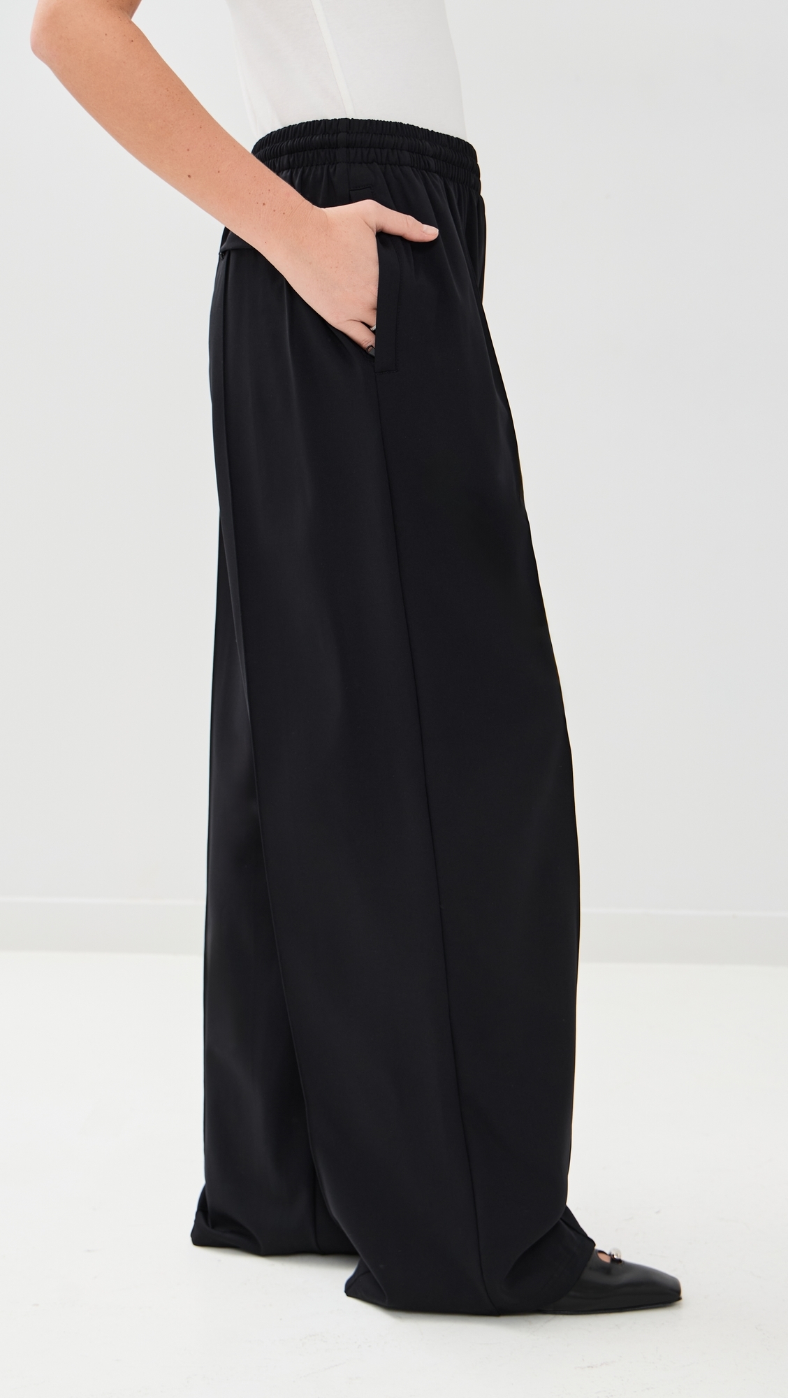WARDROBE. NYC Opaque Lounge Pants Black