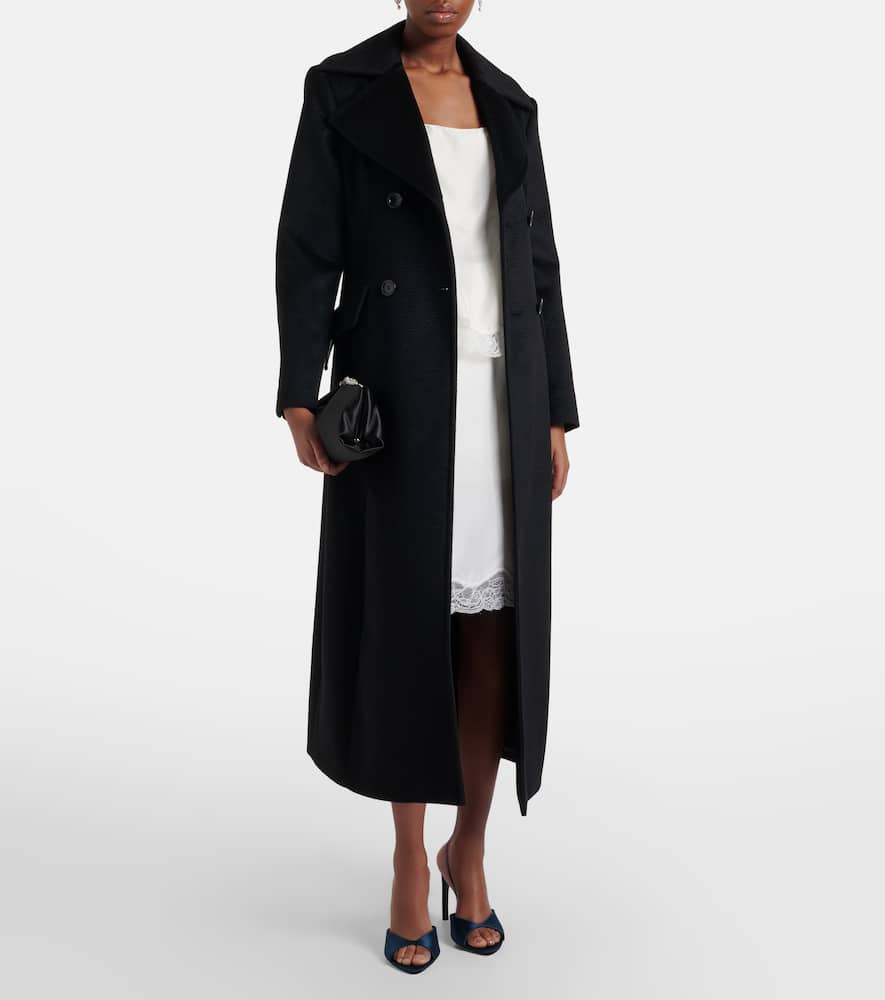 Playful Volumes silk midi skirt