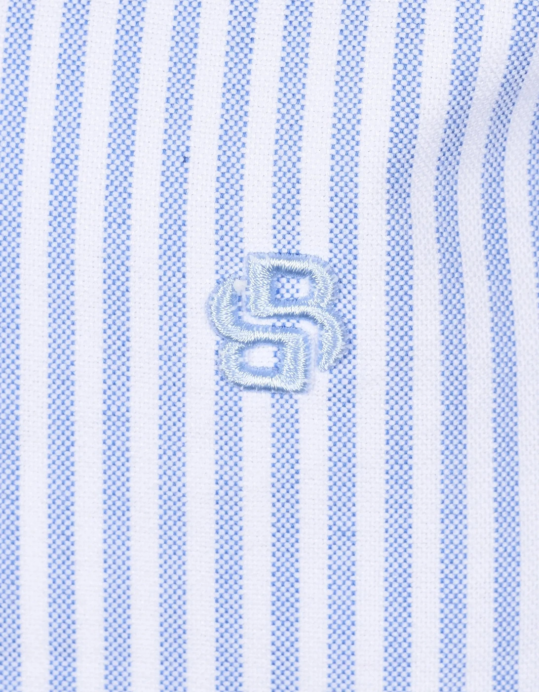 Men's Boss Black H Liam Stripe Oxford Shirt Light Pastel Blue