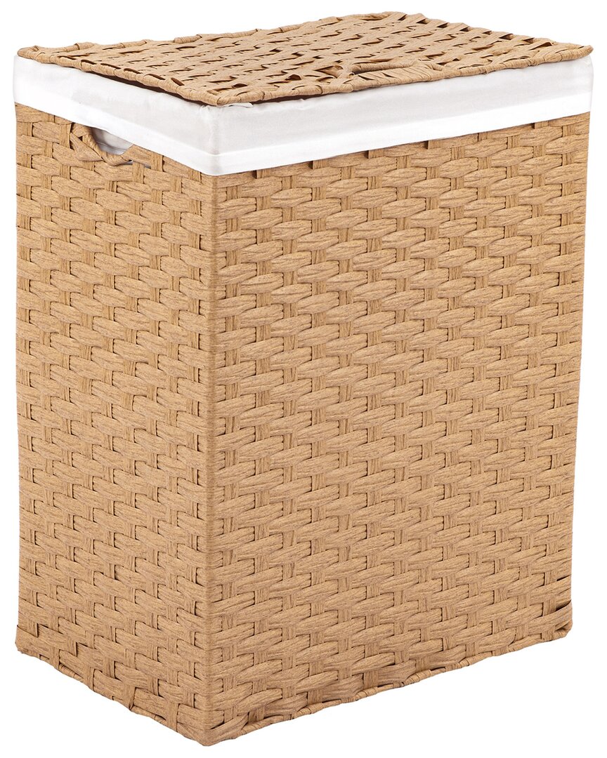Handwoven Rectangular Laundry Hamper