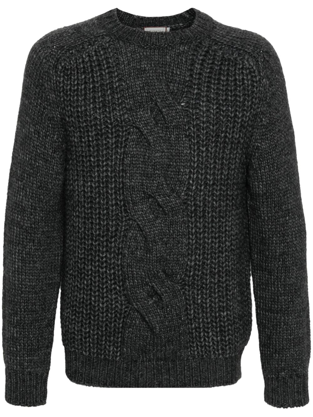 Chunky-knit sweater - Grey