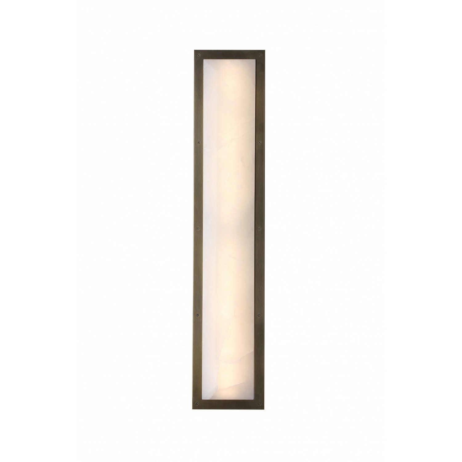 Alabaster Aged Brass LED Wall Sconce from the Sedona Collection