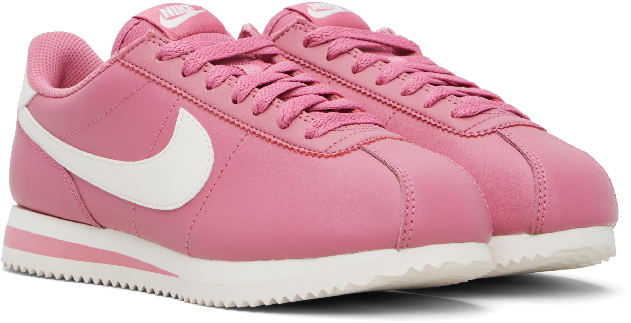 Pink Cortez Leather Sneakers