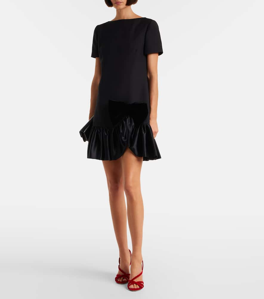 Crepe Couture ruffled minidress