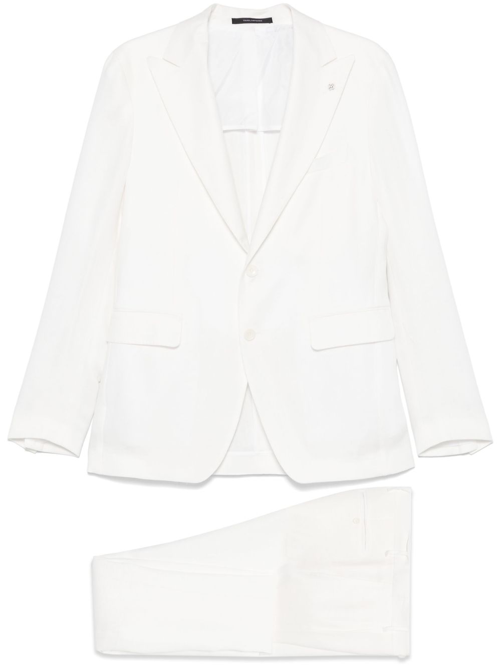 Tagliatore linen suit - White