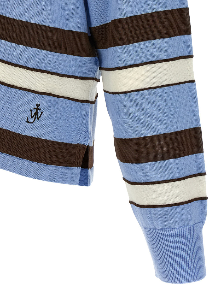 Striped Buttoned Polo Shirt